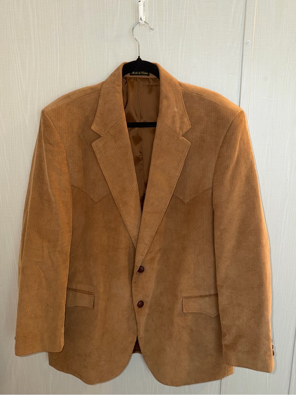 Circle S Jacket Mens Corduroy Blazer Western Cowboy USA Rockabilly Sport 46R